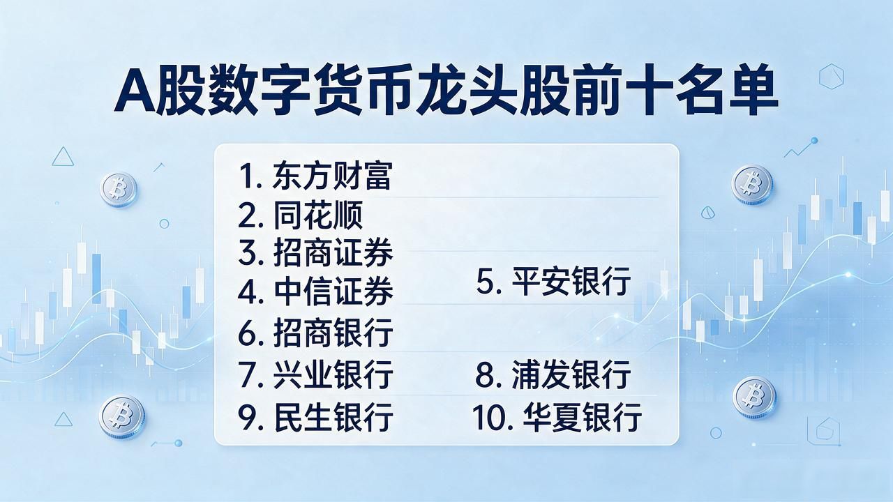 A股数字货币龙头股前十名单，买前先看这份梳理