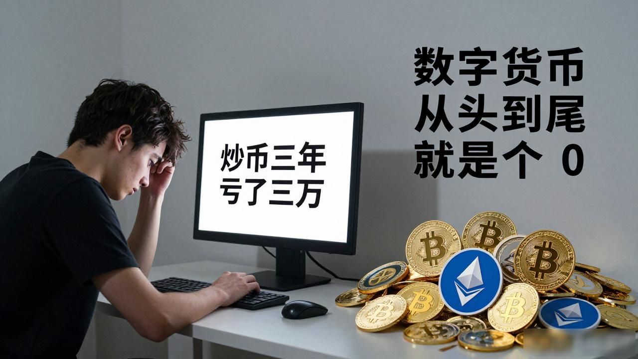 炒币三年亏了三万，我终于承认数字货币从头到尾就是个0