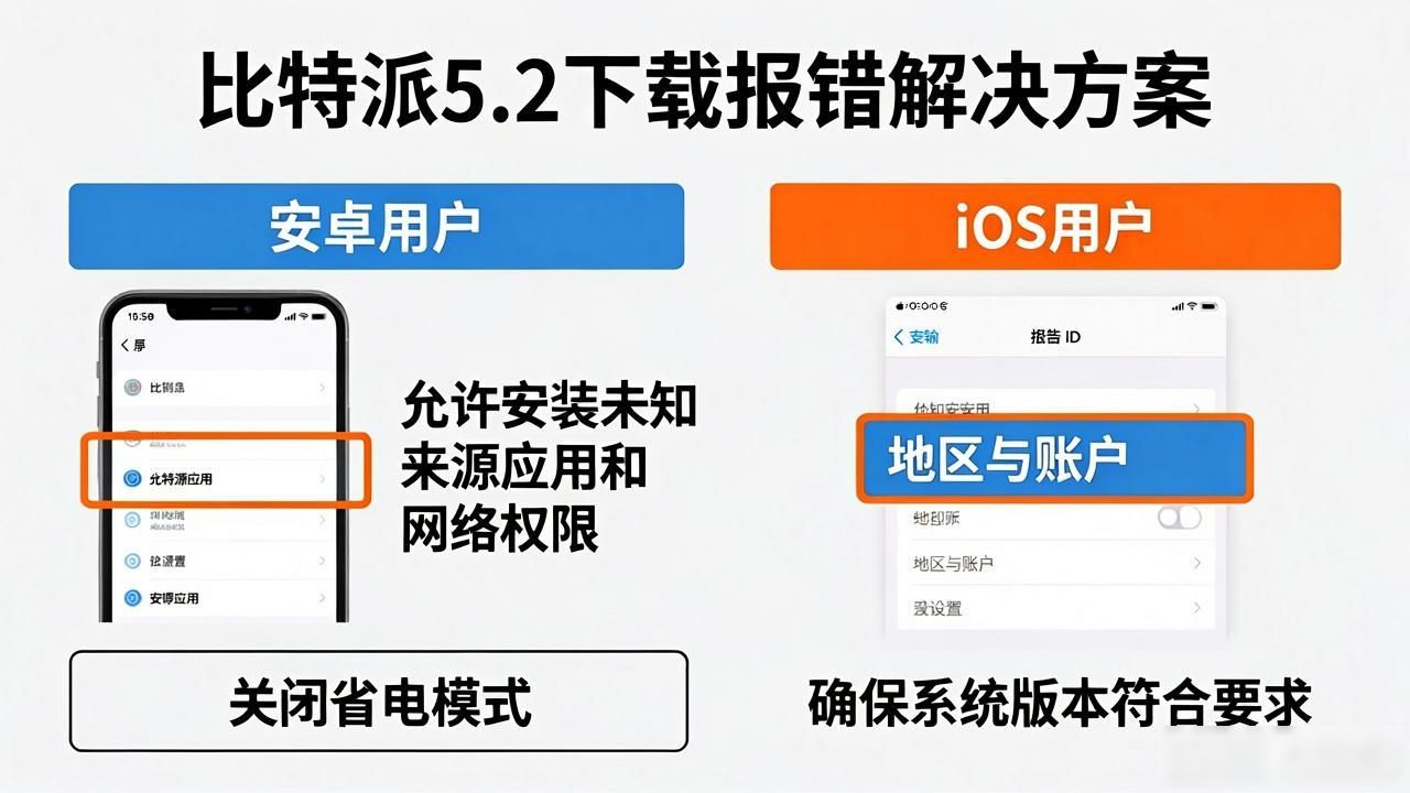 比特派5.2下载报错？老用户教你三招快速解决