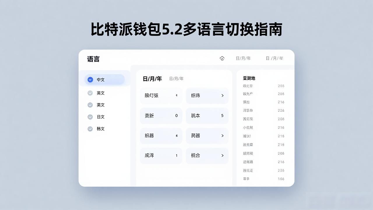 比特派钱包5.2多语言切换指南