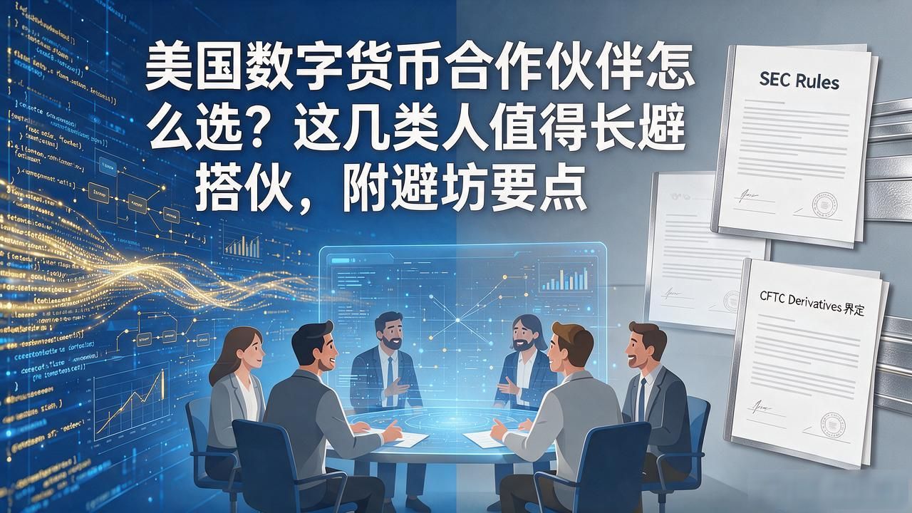 美国数字货币合作伙伴怎么选？这几类人值得长期搭伙，附避坑要点
