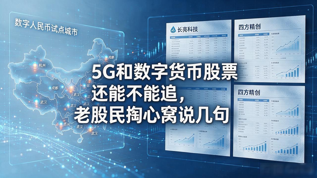 5G和数字货币股票还能不能追，老股民掏心窝说几句