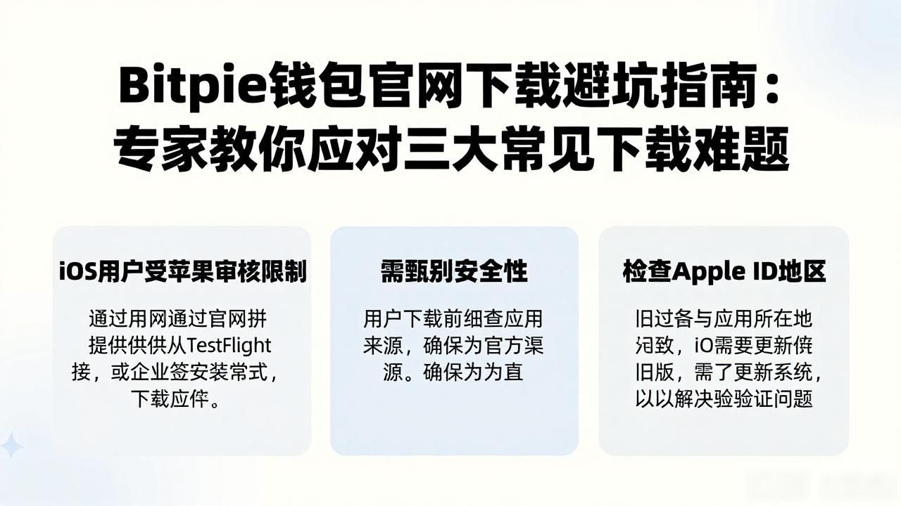 Bitpie钱包官网下载避坑指南：专家教你应对三大常见下载难题