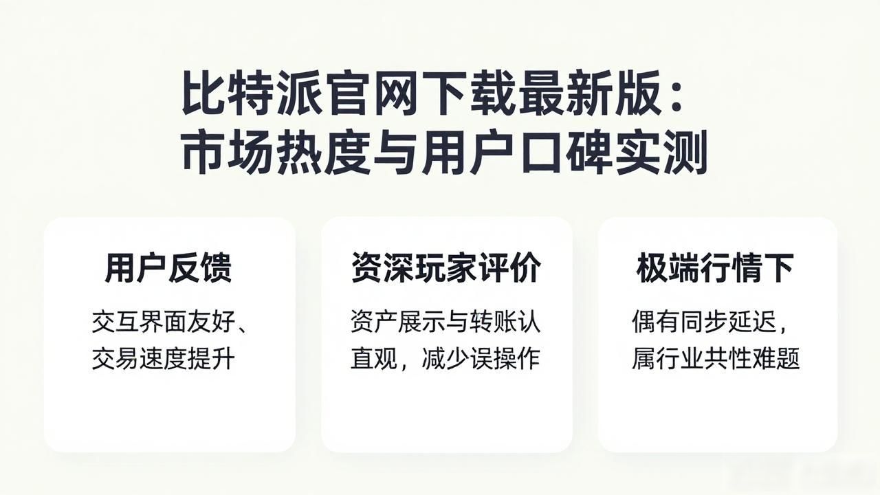 比特派官网下载最新版：市场热度与用户口碑实测