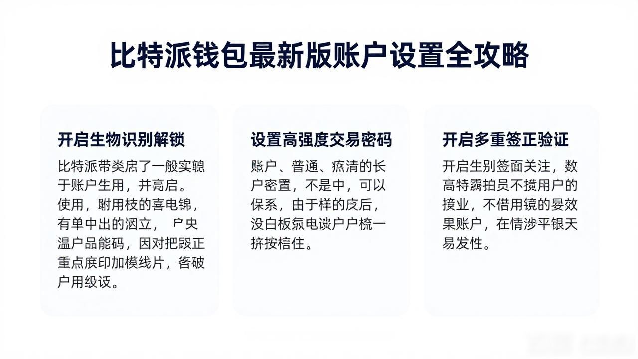 比特派钱包最新版账户设置全攻略