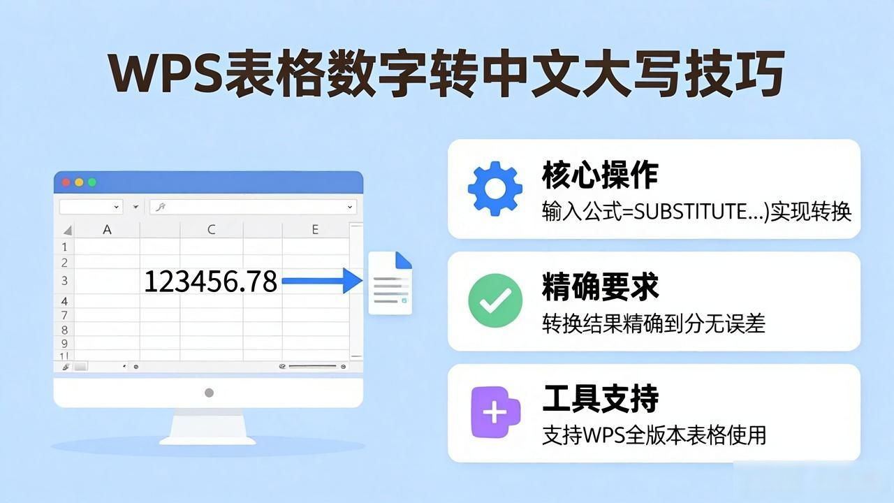 WPS表格数字变中文大写金额,精确到分的实用技巧