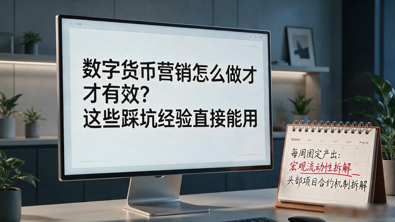数字货币营销怎么做才有效？这些踩坑经验直接能用