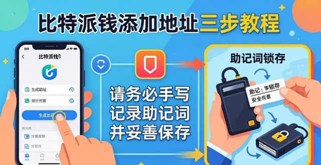 比特派钱包添加地址三步走