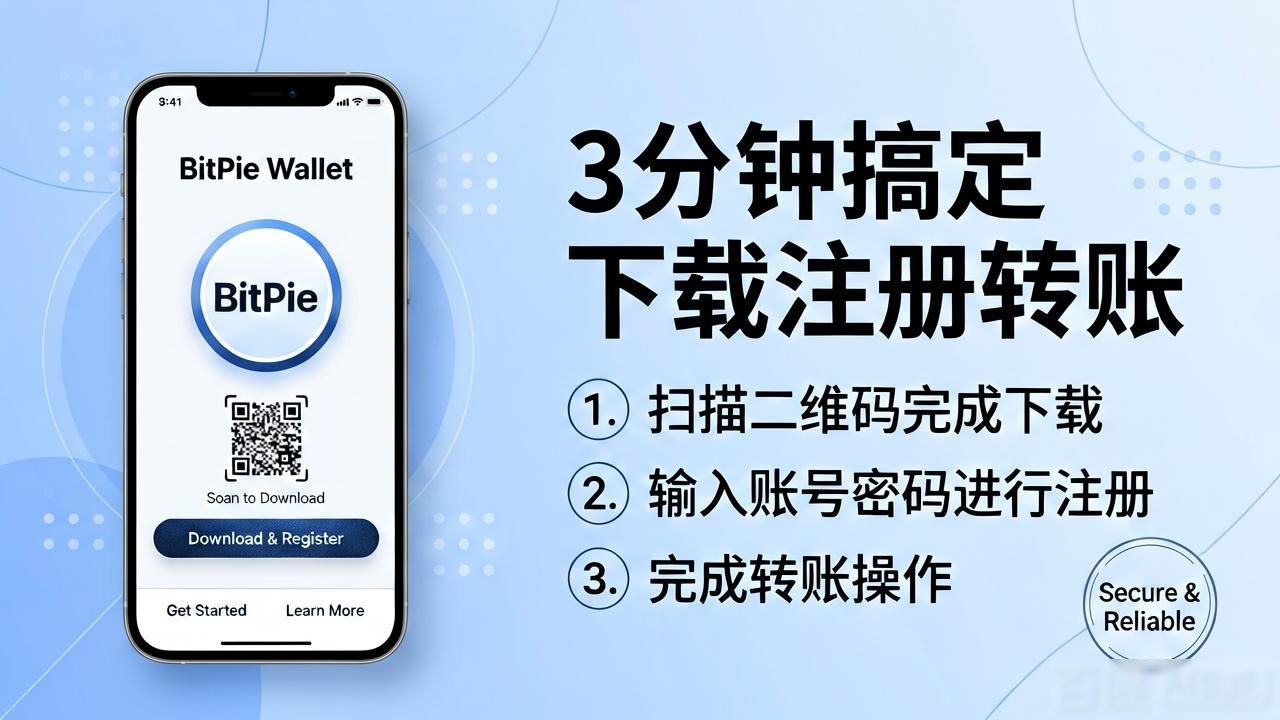 比特派钱包新手必看：3分钟搞定下载注册转账