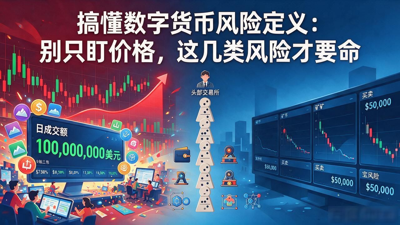 搞懂数字货币风险定义：别只盯价格，这几类风险才要命