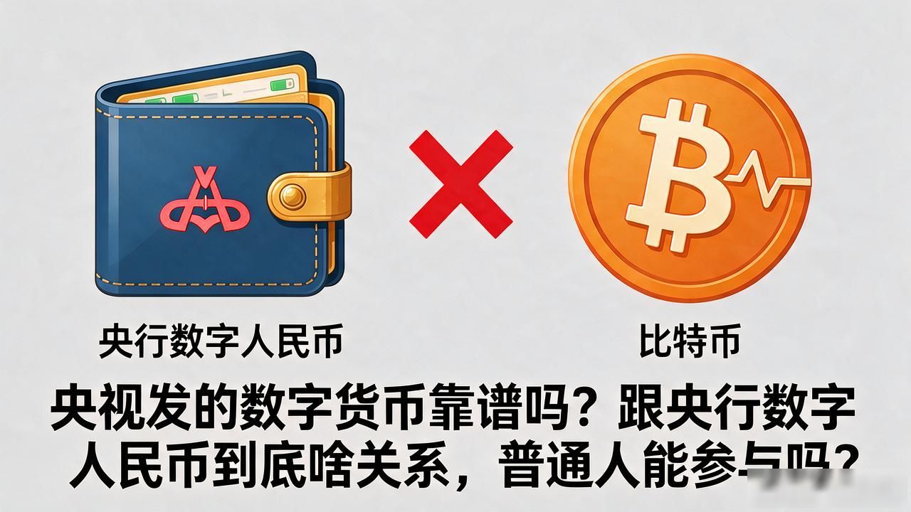 央视发的数字货币靠谱吗？跟央行数字人民币到底啥关系，普通人能参与吗