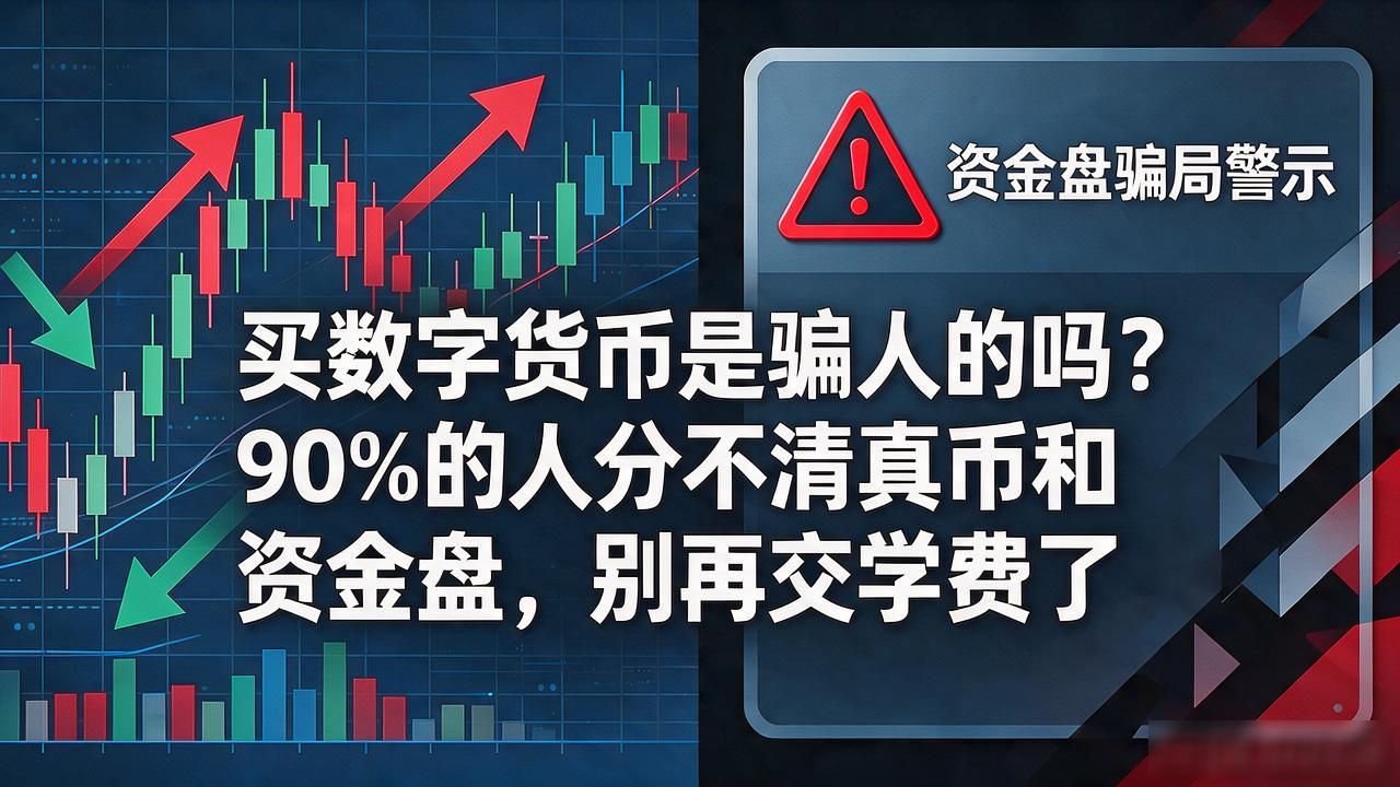 买数字货币是骗人的吗？90%的人分不清真币和资金盘，别再交学费了
