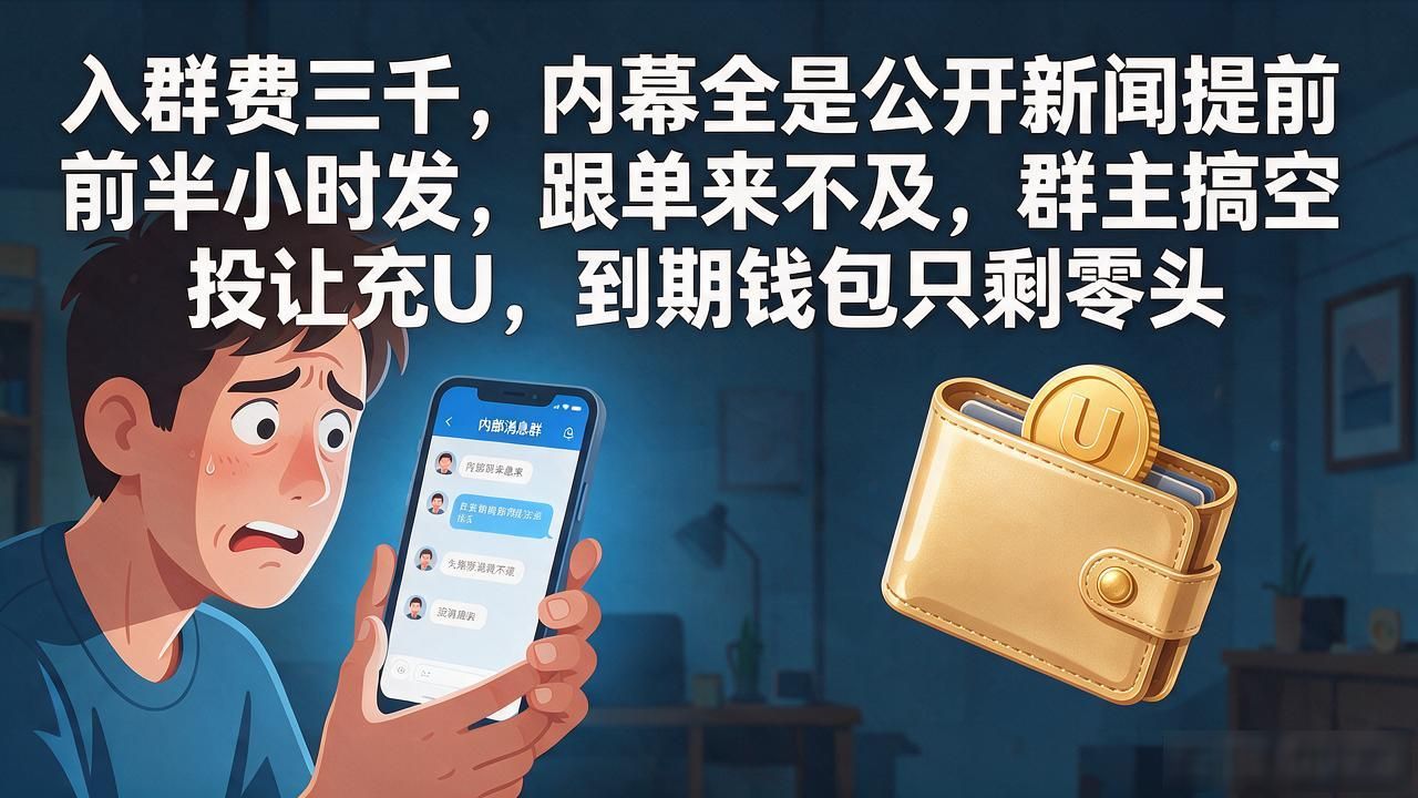 数字货币聊天群靠谱吗?混了三年、亏了八万的老哥说几句大实话