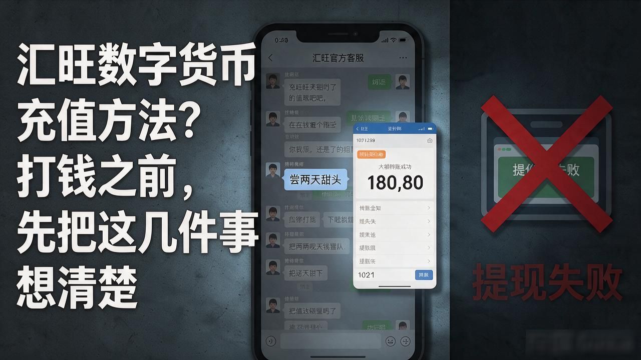 汇旺数字货币充值方法？打钱之前，先把这几件事想清楚