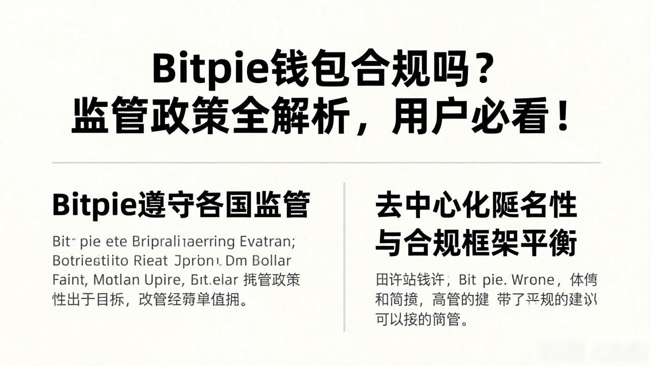 Bitpie钱包合规吗？监管政策全解析，用户必看！