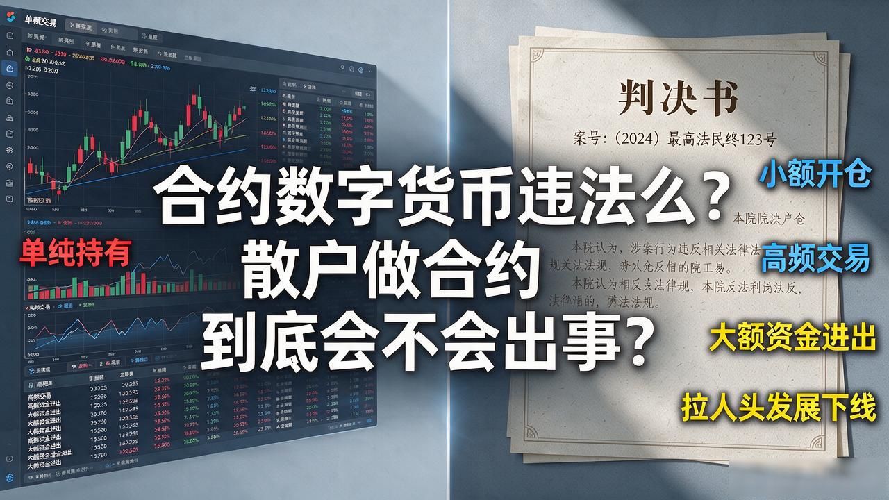 合约数字货币违法么?散户做合约到底会不会出事