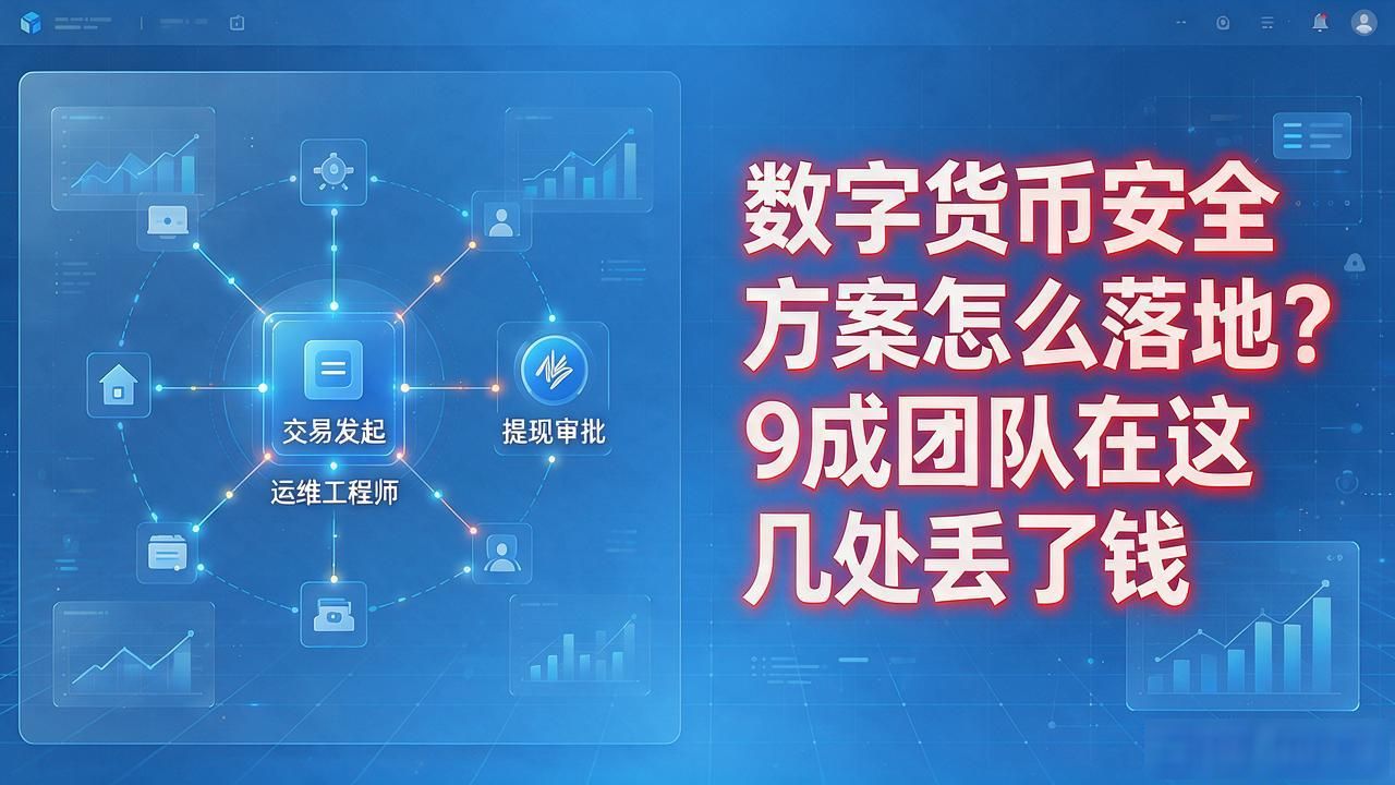 数字货币安全方案怎么落地？9成团队在这几处丢了钱