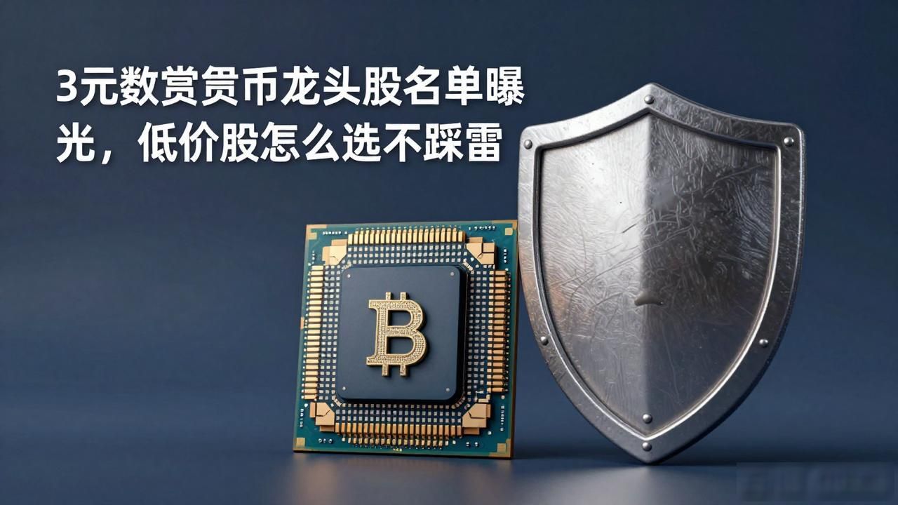 3元数字货币龙头股名单曝光,低价股怎么选不踩雷