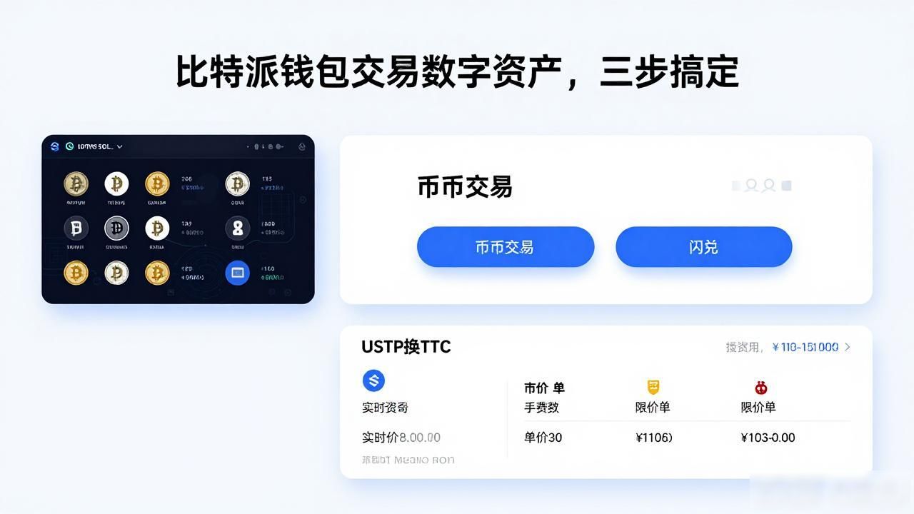 比特派钱包交易数字资产，三步搞定