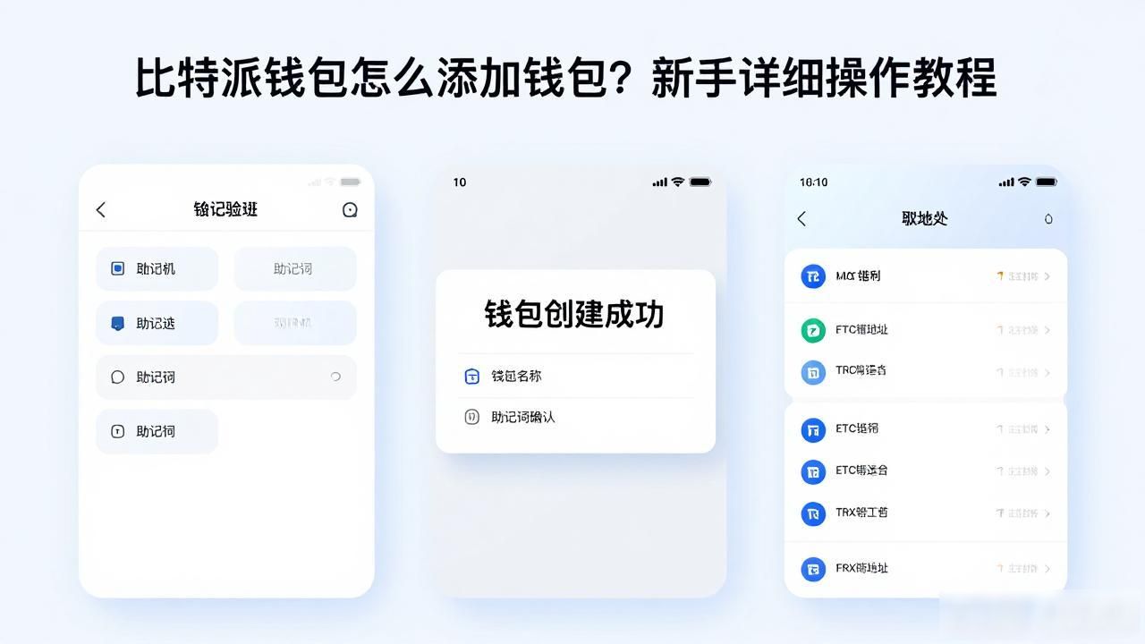 比特派钱包怎么添加钱包?新手详细操作教程